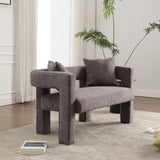 COOLMORE Modern Chenille Loveseat Sofa , Comfy Upholstered 2-Seater Sofa, Small Loveseat Accent W395P224842