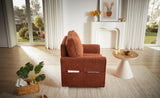 360&deg Swivel Chair Accent Barrel Armchair Swivel Sofa Chair with Side Pockets for Living Room, N719P283037J
