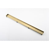 28 Inches Linear Shower Drain, Included Hair Strainer and Leveling Feet W2287P151471