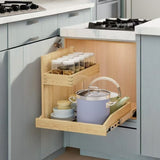 Under Sink Organizers and Storage 22" W x 21" D, 2 Tier Pull Out Cabinet Organizer with Hard Close, T3210P277247