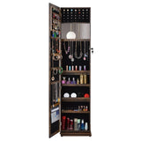 ZNTS Full Length Mirror 360&deg; Swivel Jewelry Cabinet W2512P175602