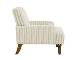 Modern Accent Chair with 3.5cmW Wide Wale Corduroy, 9" Solid Wood Legs, Comfortable Upholstered 91877293