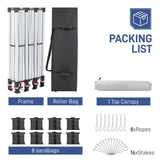 10x30ft Outdoor Pop Up Canopy, Portable Instant Canopy Tent for Outdoor Events 69431217