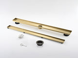 36 Inch Linear Shower Drain with 2-in-1 Flat & Tile Insert Removable Cover, 304 Stainless Steel with 52064185