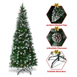 5 Feet Artificial Christmas Tree with Pine Cones 70561720