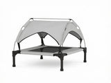 30" x 24" x 27" Portable Elevated Pet Cot with Canopy, Washable Mesh Dog Bed for Outdoor Use 23988630