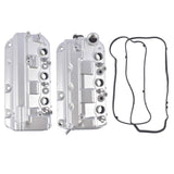 Pair Front Rear Aluminum Engine Valve Cover Replacement for Honda Accord 2008-2012, Odyssey 16444840