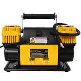 12V Dual Cylinder Heavy Duty Air Compressor,Tire with Pressure Gauge, Max 150 PSI,Tire W465P272037