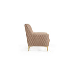 ZNTS Luna Modern Style Chair in Copper B009138503