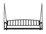 118*46*47cm Iron Art With Iron Chain Vertical Bar Backrest 200kg Iron Swing BlackSwing frames not 19772343