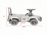 Blue Police Truck Kids Sliding Car Push Ride On with Working PA System, Horn, Under-Seat Storage 66418563