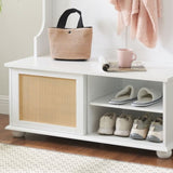 Clothes hanger Hall Tree Storage Bench Shoe Rack for Entryway, Hall Tree with Bench and Shoe W2275P210040