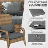 Outdoor Rattan Fire Pit Chairs 60336830