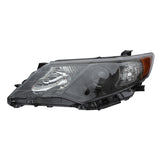 Headlights Black Housing Amber Corner Left Right Pair for 2012-2014 Toyota Camry 49896370