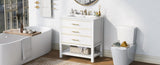 Modern 30inch Navy Blue/White Bathroom Vanity Cabinet Combo with Open
Storge, Two Drawers WF320373AAK