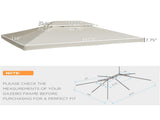 Gazebo Replacement Canopy -AS 45747443