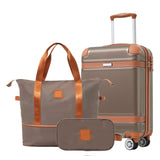 Hardshell Luggage Sets 3 Piece Carry-on Suitcase Double Spinner Wheels with TSA Lock for Men Women, N730P167717