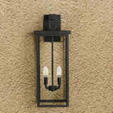 ZNTS 4-Light Black Outdoor Wall Light W1340119951