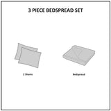3 Piece Reversible Bedspread Set B03594964