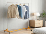 Z Rack Industrial Grade 3 Pack, Height Adjustable Rolling Z Base Garment Rack, Clothing Rack with 23003964