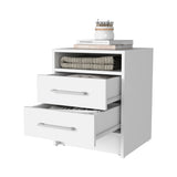 Philadelphia Nightstand, Two Drawers, Concealed Shelf B128P148787