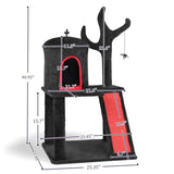 42" Gothic Cat Tree, Halloween Cat Tower Cat Tree with Spacious Cat Condo, Brach Shaped Scratching 66263923