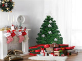 3 Feet LED Christmas Tree with Snowflakes 52652396