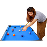 ZNTS 5-in-1 Multi-Game Table - Billiards, Push Hockey, Foosball, Ping Pong, and Basketball brown /blue 17255780