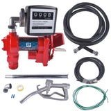 ZNTS Diesel Gasoline Fuel Transfer Pump 20GPM 12V w/Oil Meter for Gas Diesel Kerosene 71597434