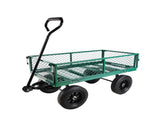 (Green solid wheels wagon cart) Solid wheels Tools cart Wagon Cart Garden cart trucks make it easier 83077866