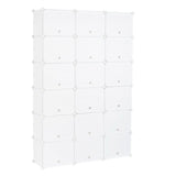 ZNTS 12-Tier Portable 72 Pair Shoe Rack Organizer 36 Grids Tower Shelf Storage Cabinet Stand Expandable 00409728