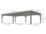 Wooden pavilion With seat 33356257