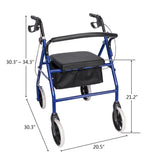 ZNTS Iron Walker with Wheels Black & Blue 60351751