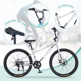 Freestyle Kids Bike Double Disc Brakes 26 Inch Children's Bicycle for Boys Girls Age 12 Years W1019124187