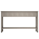 ZNTS TREXM Rustic Entryway Console Table, 60" Long Sofa Table with two Different Size Drawers and Bottom WF281290AAE