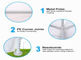 3 * 3m 4 sided , spiral tube pergola made of white PE fabric, 10'x10 'party tent with 4 89245309