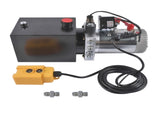 Single Acting 12 Volt 4 Quart Hydraulic Pump for Dump Trailers Quick Lifting 92648967