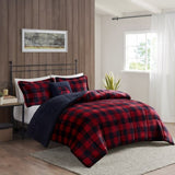 Full/Queen Plush to Sherpa Down Alternative Comforter Set B035100499