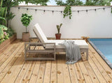 TREXM Outdoor Lounge Chairs, 5-Position Chaise Lounge Outdoor, Patio Chaise Lounge with Cushion & N715P236307E