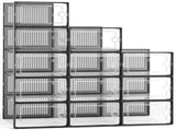 Stackable Shoe Storage Boxes 12 Pack, Clear Plastic Sneaker Containers, Versatile Storage Bins for 17017328