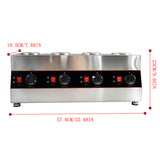Electric Sauce Warmer Dispenser Jam Heat Preservation Machine 650ml 30-85&degC 110V 28712119