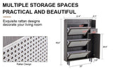 Modern minimalist storage cabinet, Japanese rattan shoe cabinet, bed top cabinet, small home W1151P147201