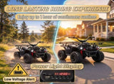 24V 4 Wheeler for Kids, Dual Motor Ride on ATV with Soft Start, Battery Display, Music & Lights, for 59764264