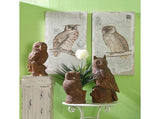 Set of 2 Lilith Owl Prints with Distressed Look, Rectangle Animal Hanging Wall Art 39.5x20" W2078P155210