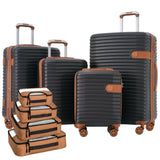4 Piece Luggage Set Suitcase Set, ABS Hard Shell Lightweight Expandable Travel Luggage with 4 PP313145AAZ