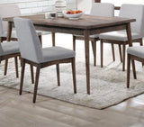 ZNTS Contemporary Walnut Finish 1pc Dining Table Only Solid wood Rectangle Table Melamine MDF Dining Room B011P203548