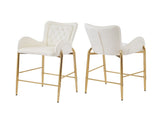 28.75inch Counter Height Bar Stools Set of 2, Bar Height Arm Chairs, Velvet Fabric Stools with N762P199823K