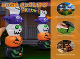 8.2 FT Cute Halloween Inflatables Pumpkin Archway Outdoor Decoration, Giant Blow up Yard Arch 86970433