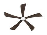 52" 5PCS Solid Wood Blades Ceiling Fan with Lights Remote Control,Quiet DC Motor 3 Blade Ceiling W3596P460840