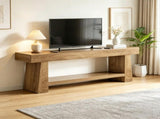 63 Inch Farmhouse TV Stand, Entertainment Center with 2 Tier Shelf for 55 to 75 Inch TVs 24974819